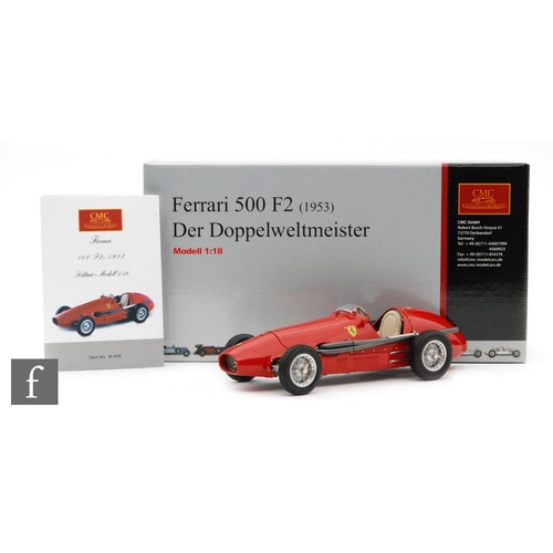 670 - A CMC M-056 Ferrari 500 F2 (1953) Der Doppelweltmeister 1:18 scale diecast model, boxed.