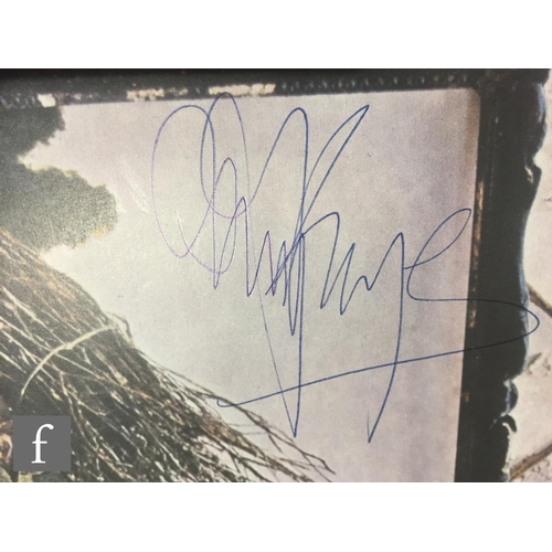 225 - A Led Zeppelin fully signed copy of Led Zeppelin IV LP, signed to the front in blue ink, by John Pau... 