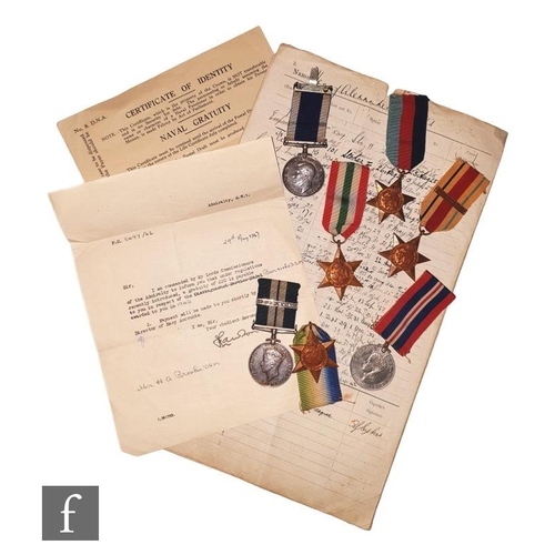 591 - A World War Two Distinguished Service Medal group awarded to Henry Alexander Brooks CH. STO K. 64576... 