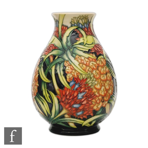 43 - A Moorcroft Pottery vase of baluster form decorated in the Pineapple pattern designed by Kerry Goodw... 