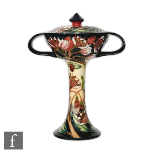 47 - A Moorcroft Pottery Collectors Club bonbonniere decorated in the Symphony pattern designed by Emma B... 