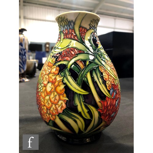 43 - A Moorcroft Pottery vase of baluster form decorated in the Pineapple pattern designed by Kerry Goodw... 