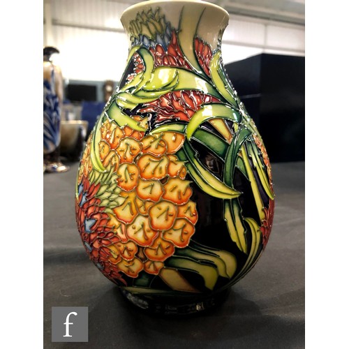 43 - A Moorcroft Pottery vase of baluster form decorated in the Pineapple pattern designed by Kerry Goodw... 