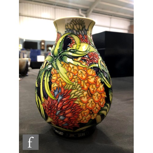 43 - A Moorcroft Pottery vase of baluster form decorated in the Pineapple pattern designed by Kerry Goodw... 