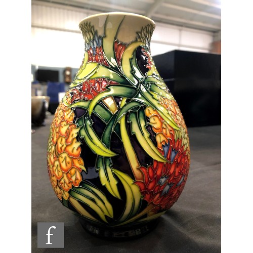 43 - A Moorcroft Pottery vase of baluster form decorated in the Pineapple pattern designed by Kerry Goodw... 