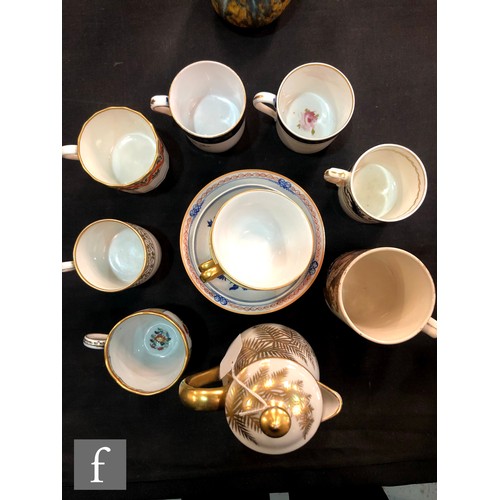 57 - A collection of assorted 18th and 19th Century coffee cups to include Derby, Flight Barr and Barr Wo... 