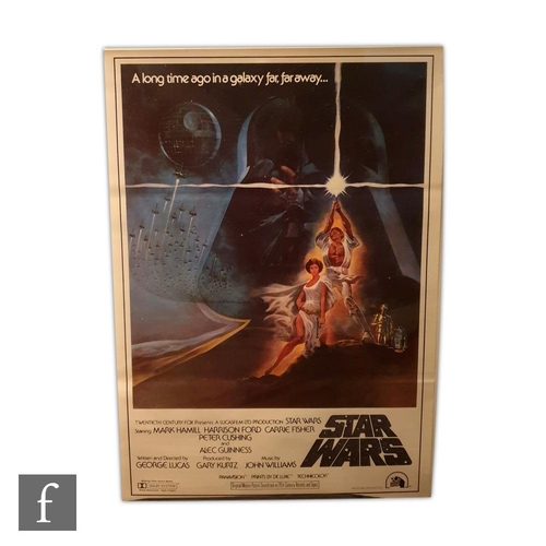 92 - A Star Wars (1978) Japanese B2 film poster, artwork by Tom Jung and English text, believed to have b... 