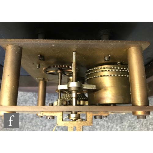 662 - An RAF operations room sector wall clock, the single-fusee movement stamped to the backplate 17037, ... 