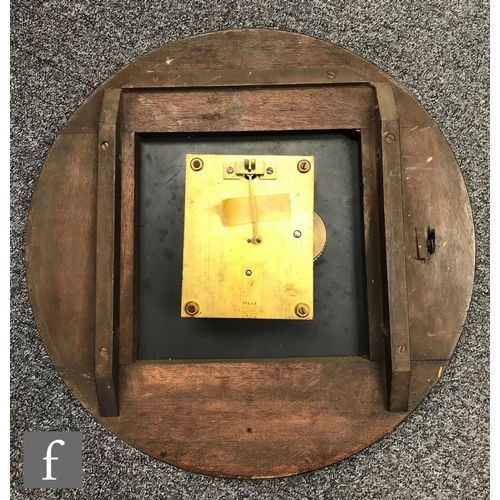 662 - An RAF operations room sector wall clock, the single-fusee movement stamped to the backplate 17037, ... 