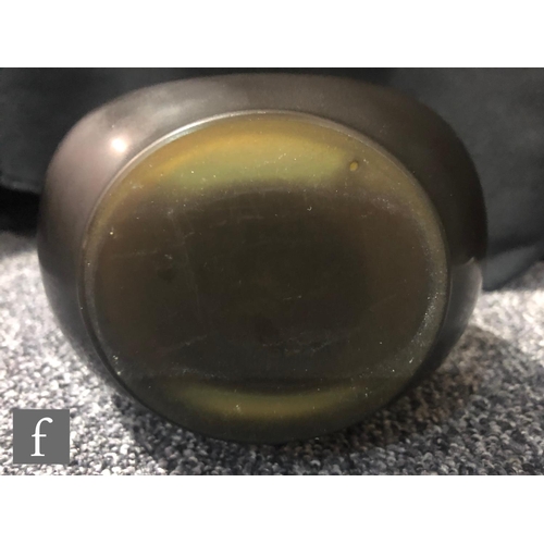 13 - Galle - An early 20th Century cameo glass vase, circa 1900, of compressed ovoid form with everted ri... 