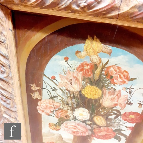 425 - AFTER RACHEL RAUSCH, (19TH CENTURY) - 'Flowers in the Window', painted with a brimming vase of flowe... 