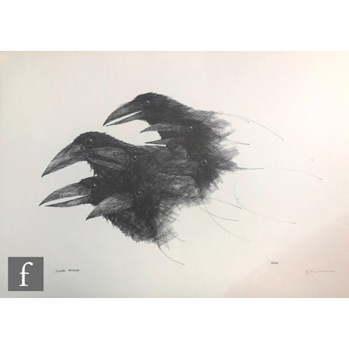 522 - AFTER PAUL FLORA - Die Raben (The Ravens), a set of lithographs in original folder signed and number... 