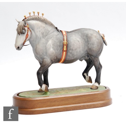 72 - A boxed limited edition Royal Worcester equestrian study modelled by Doris Lindner entitled Perchero... 