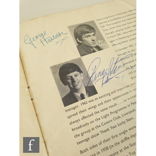 728 - An autographed Beatles 1963 programme, for the Chris Montez and Tommy Roe tour, 10th March 1963, sig... 