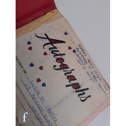 790 - A 1960s autograph book, the Teen Mate book enclosing thirty individual signatures, some are signed o... 