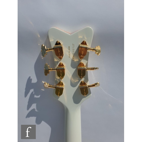 695 - A Gretsch 'White Falcon' semi-acoustic guitar, model number G6136T, serial number JT15030867, white ... 