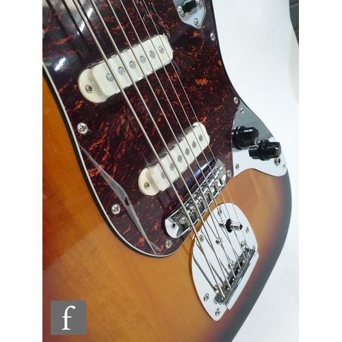 697 - A Squire VI by Fender electric guitar, serial number 15208800, made in Indonesia, sunburst finish, w... 