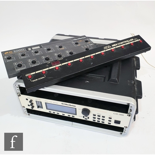 706 - A collection of music related equipment to include an ADA MIDI Controller Footswitch controller, MC-... 