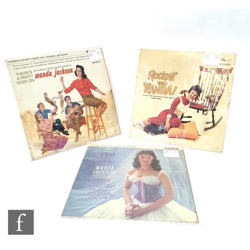 659 - Three Wanda Jackson LPs, Rockin With Wanda, Capitol T1384, Right or Wrong, Capitol T1596, Mono and T... 