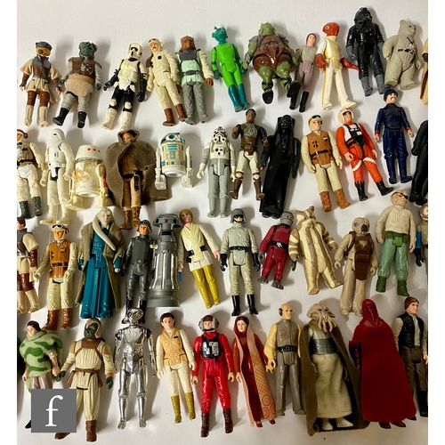 1124 - Seventy eight Kenner Star Wars 3 3/4 inch action figures, with a small selection of accessories and ... 