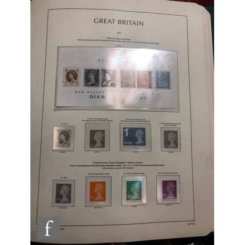 1519 - An extensive world stamp collection to include five albums of post 2000 GB stamps, also stamp bookle... 