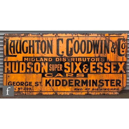 772 - An early 20th Century enamel advertising sign for 'Laughton C. Goodwin & Co. Midland Distributor... 