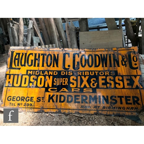 772 - An early 20th Century enamel advertising sign for 'Laughton C. Goodwin & Co. Midland Distributor... 