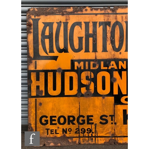 772 - An early 20th Century enamel advertising sign for 'Laughton C. Goodwin & Co. Midland Distributor... 