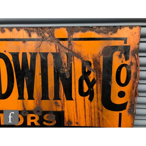 772 - An early 20th Century enamel advertising sign for 'Laughton C. Goodwin & Co. Midland Distributor... 