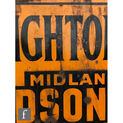 772 - An early 20th Century enamel advertising sign for 'Laughton C. Goodwin & Co. Midland Distributor... 