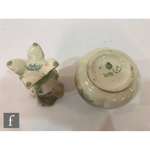 94 - AMENDED DESCRIPTION - A Royal Worcester Hadley shape 158 vase panel decorated with hand painted rose... 