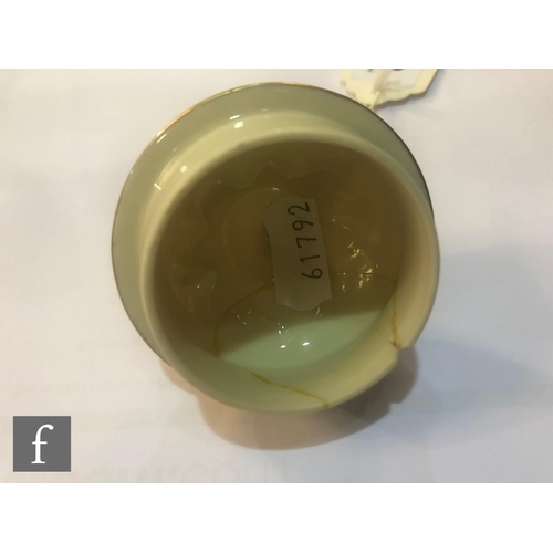 82 - An early 20th Century Royal Worcester shape 1572 vase and cover panel decorated by John Stinton with... 