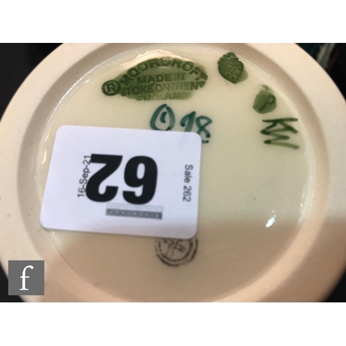 62 - A Moorcroft Pottery vase decorated in the Anna Lily pattern designed by Nicola Slaney, impressed mar... 