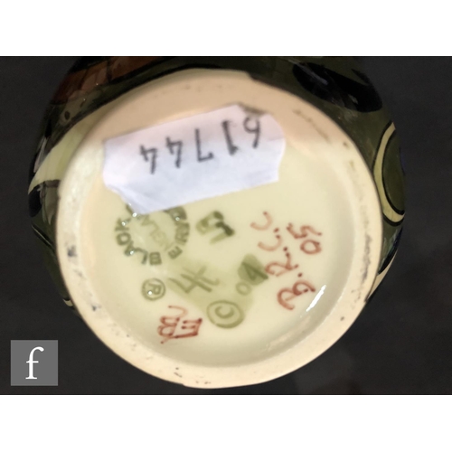 80 - A Black Ryden Collectors Club vase decorated in the Autumns Call pattern designed by Emma Bossons, i... 