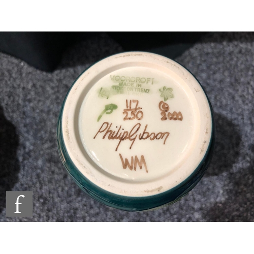 66 - A Moorcroft Pottery vase decorated in the Elfin Beck pattern designed by Philip Gibson, impressed ma... 