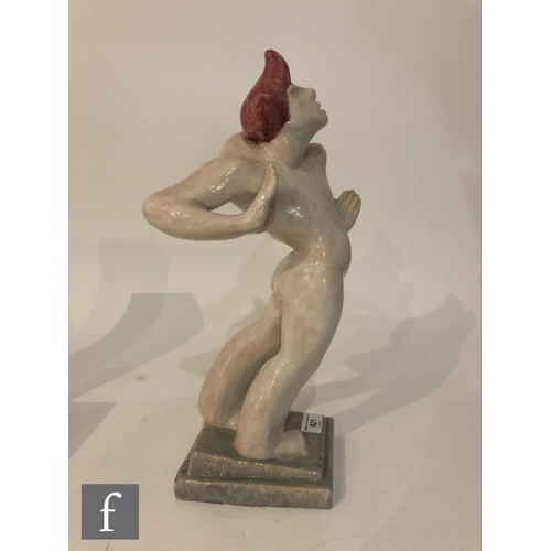 821 - In the manner of Marcel Guillard - A French Art Deco model of a standing hunchback figure, unmarked,... 