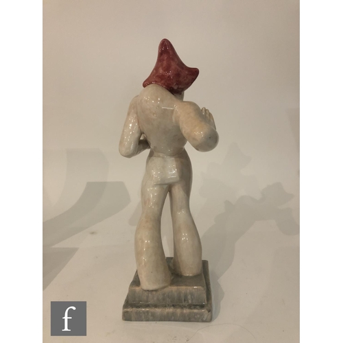 821 - In the manner of Marcel Guillard - A French Art Deco model of a standing hunchback figure, unmarked,... 