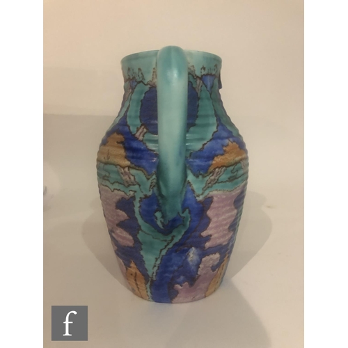 347 - Clarice Cliff - Inspiration Persian - A twin handled Lotus jug circa 1930, hand painted with a Persi... 