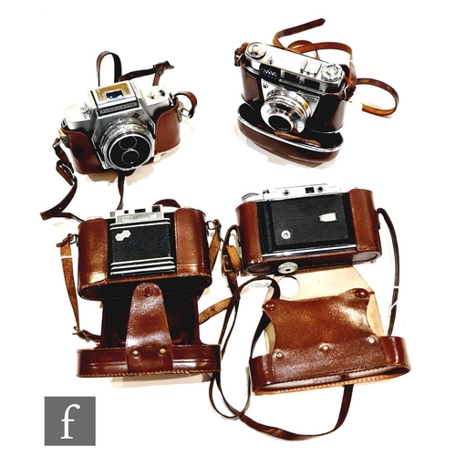 193 - A collection of 1950s and 60s cameras, to include an Agfa Flexilette TLR 35mm camera serial number A... 