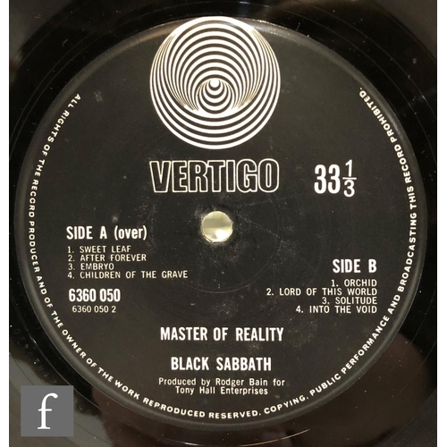 83 - Black Sabbath - Master Of Reality, Vertigo 6350 050, box cover, swirl label, without poster.