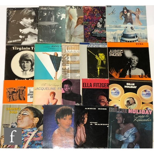 92 - Jazz/Blues - A collection of LPs by female artists, to include nine by Annie Ross (eight signed), al... 