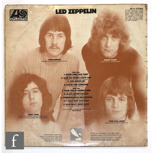 113 - Led Zeppelin - 'I' LP original UK 'turquoise' copy  ATLANTIC 588171, 1969 first pressing, red and ma... 