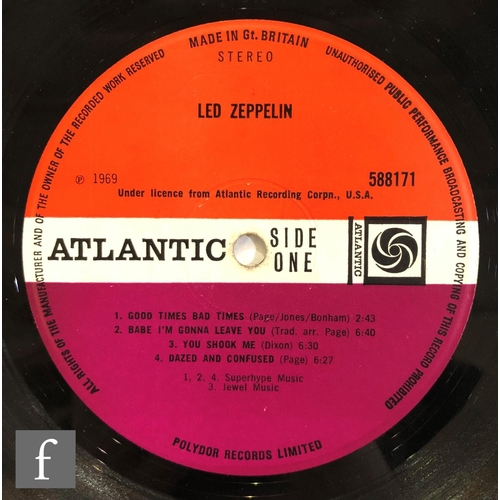 113 - Led Zeppelin - 'I' LP original UK 'turquoise' copy  ATLANTIC 588171, 1969 first pressing, red and ma... 