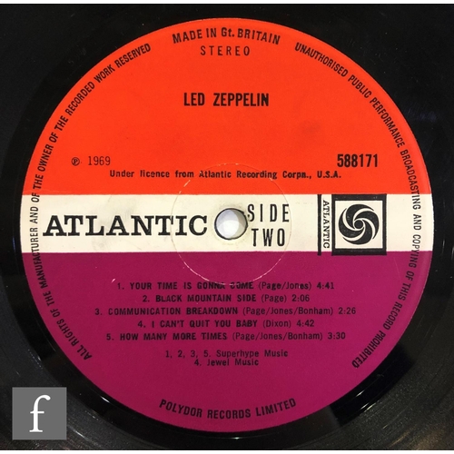 113 - Led Zeppelin - 'I' LP original UK 'turquoise' copy  ATLANTIC 588171, 1969 first pressing, red and ma... 