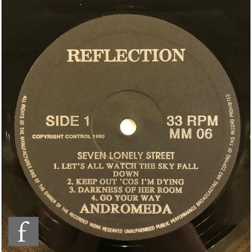 121 - Andromeda - Seven Lonely Street LP, Reflection MM006, 1990 reissue, with blue paper booklet.