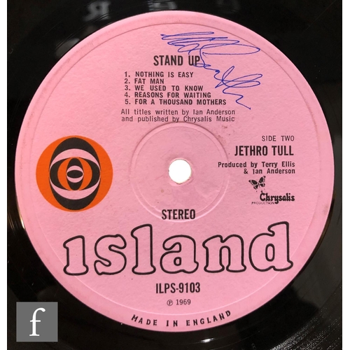 126 - Jethro Tull - Signed LP, Stand Up ILPS 9103, stereo, indistinctly signed with three signatures to th... 