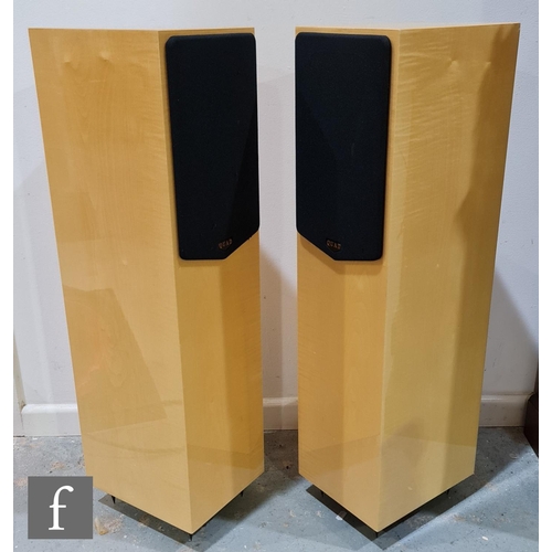 148 - A pair of Quad floor standing 21L2 speakers, matching serial numbers Q210025M. (2)