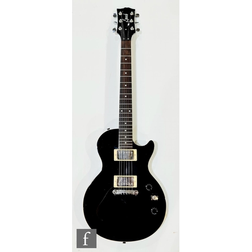 153 - A Gibson Baldwin Music Education Epoch Les Paul style electric guitar, black finish with chrome hard... 