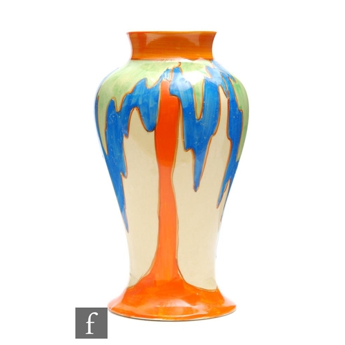 100 - Clarice Cliff - Fantasy Tree - A shape 14 Mei Ping vase circa 1929, hand painted with a stylised tre... 