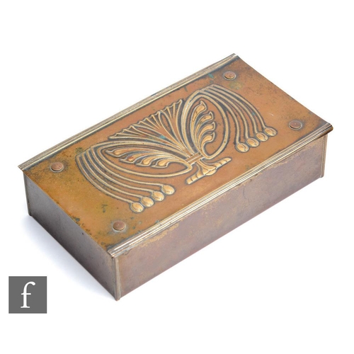 14 - Carl Deffner - An early 20th Century German Secessionist rectangular box decorated to the cover with... 